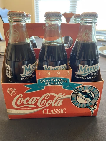 Florida Marlins Inaugural Season Coke (6 Pack) Cover