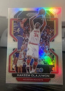 2021-22 Panini Prizm Silver #265 Hakeem Olajuwon Houston Rockets HOF - Picture 1 of 2