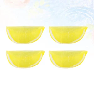 10 Pcs Food Decor Simulation Lemon Slice Fruit Prop Artificial - Picture 1 of 11