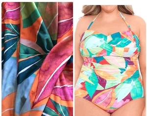 Women’s Plus One-Piece Strapless Swimsuit from Time and Tru A6 - Picture 1 of 11