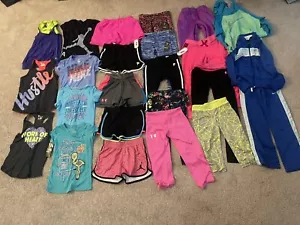 Lot Of Athletic Clothes Shorts Shirts Old Navy Nike Adidas Fila -size Small - Picture 1 of 23