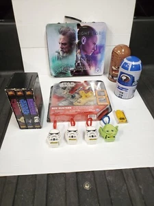 Lot of Star Wars Toys Accessories- VHS set, puzzles, drawing kit, toys + more! - Picture 1 of 19