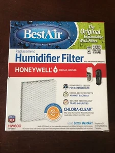 BestAir Wick Filter Replacement HW600 For Honeywell HEV 615 & HEV 620 Humidifier - Picture 1 of 6