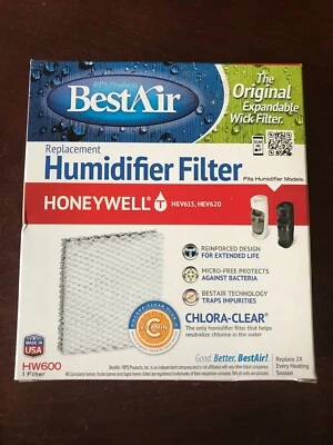 BestAir Wick Filter Replacement HW600 For Honeywell HEV 615 & HEV 620 Humidifier - Image 1 of 4