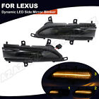 Dynamic Smoked Led Side Mirror Light Blinker For Lexus Gx460 10-18 Lx570 J200