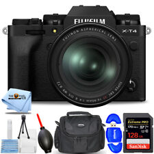 FUJIFILM X-T4 Mirrorless Camera with 16-80mm Lens (Black) - 7PC Accessory Bundle