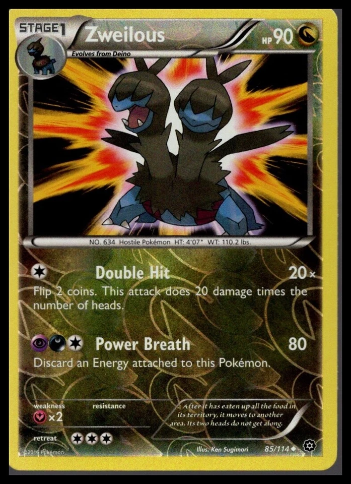 XY - Steam Siege #85/114 Zwilous Rev Holo - Image 1 of 1