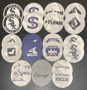 Lot Of 22 Chicago White Sox Baseball 4’’ Round Cardboard Coasters Nice Gift Idea - Picture 1 of 1