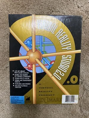 Discos de 3,5" Domark Virtual Reality Studio 2.0 1992 de colección para IBM Foto 1 de 4