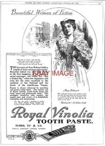 Antike 1919 Reklame für Royal Vinolia Zahnpasta Original Dental Druck Anzeige 733/46 - Bild 1 von 1