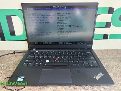 Lenovo ThinkPad X1 Carbon 5th i7-7600U 2.8GHz 16GB 256GB SSD (For Parts) - Image 1 of 4