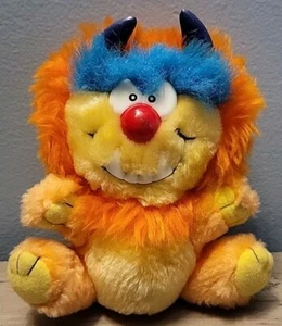 Kuddlee Uglee - Plush Orange Monster. Vintage 80s Toy. Kudlee Uglee. - Picture 1 of 4