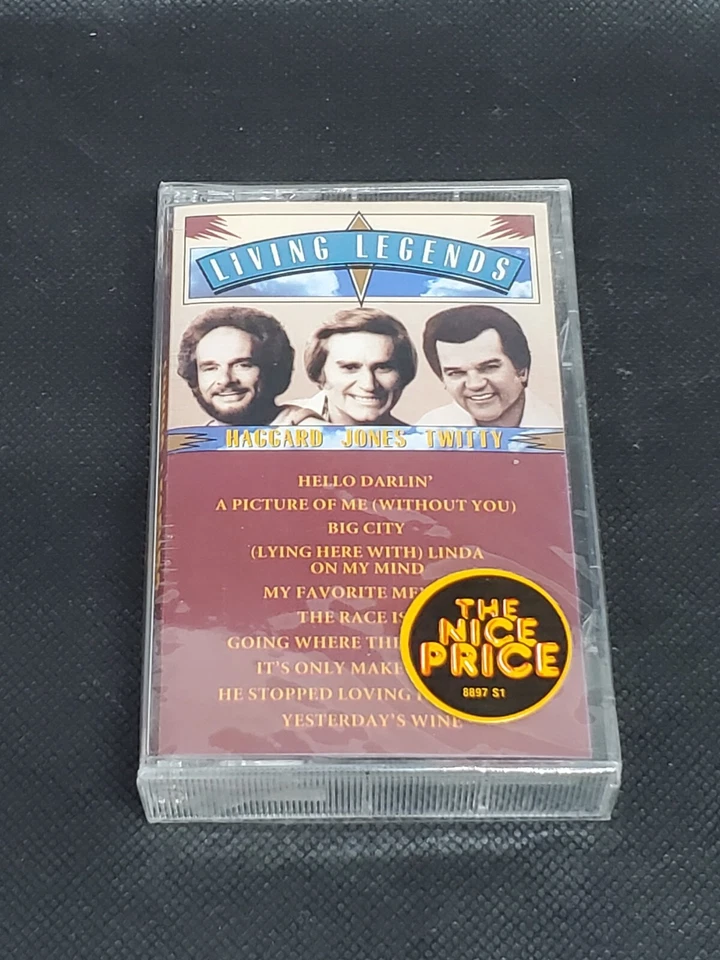 Living Legends by Merle Haggard/George Jones/Conway Twitty (Cassette, Nov-1992, Epic)