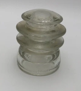 Aislador de vidrio transparente Hemingray 56 hecho en EE. UU. 2-52 - Imagen 1 de 9