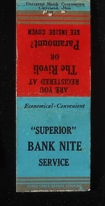1930s Superior Bank Nite The Rivoli Theatre Paramount Theatre Store Toledo OH MB - Picture 1 of 2