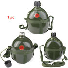 1.5L Tactical Portable Water Bottle Canteen Military Army Aluminum Sport Cycling