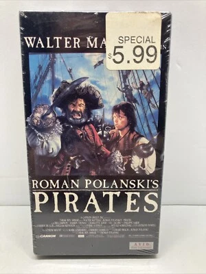 Roman Polanski's PIRATES Walter Matthau 1986 VHS Cannon Sealed Avid - Image 1 of 4