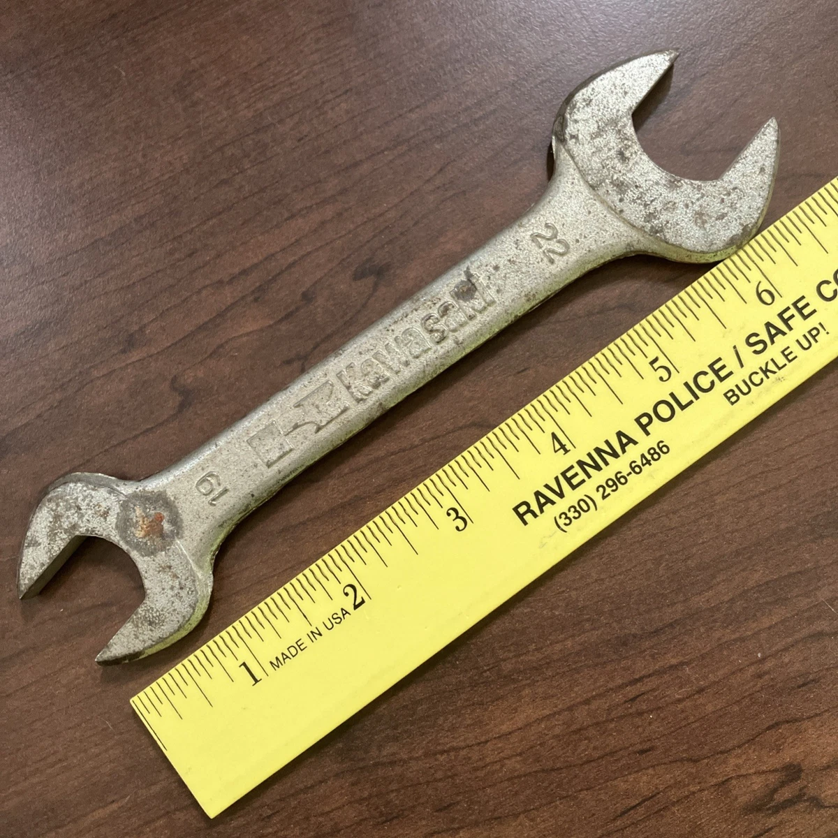 Vintage Kawasaki Open End 19mm & 22mm Wrench Japan | eBay