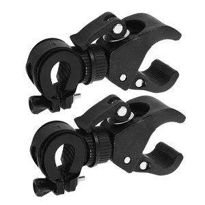  2 Stück Fahrrad Taschenlampenhalter Klemme: 360° drehbare Taschenlampe Halterung für Lenker - - Bild 1 von 17