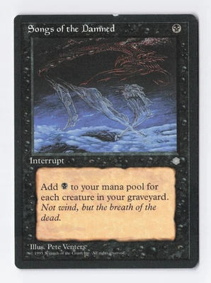 Songs of the Damned Ice Age MTG Vintage Magic the Gathering Card LP - Image 1 of 2