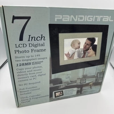Pandigital PAN7000DW 7" Digital Picture Frame LED Photo 6400 Images - Image 1 of 4