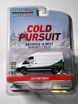 Green Light 1:64 Hollywood Series 43 Cold Pursuit -2015 Ford Transit ClearMetal  - Image 1 of 4