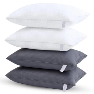 Bed Pillows for Sleeping - Pillows Standard Size Set of 4, Soft Hotel Pillows... - Picture 1 of 7