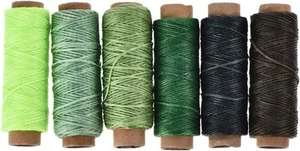 Leather Sewing Thread Set 55 Yards 175D 1mm Polyester Flat Waxed Cord for Hand - Picture 1 of 3
