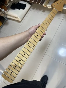 Mástil de guitarra eléctrica de 30 pulgadas de arce tostado 22 trastes brillo - Imagen 1 de 7