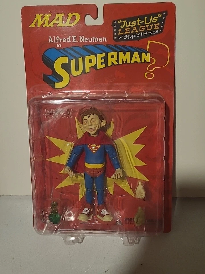 Figura de acción DC Direct Alfred E Neuman como Superman 6 pulgadas nueva en el paquete Foto 1 de 3