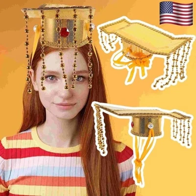 Cadena Bradde Emperador Chino Corona Cosplay Hanfu Diadema Disfraces Accesorios Foto 1 de 4