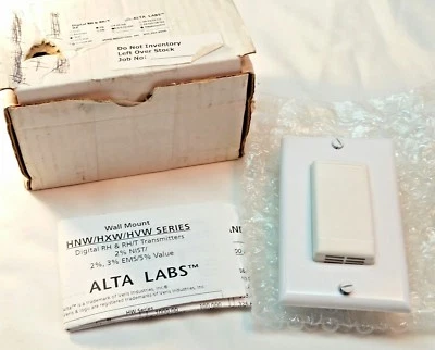 RH & RH/T HX VERIS ALTA LABS DIGITAL TRANSMITTER 2% 0-5/0-10VDC THERMISTOR 1K - Image 1 of 4