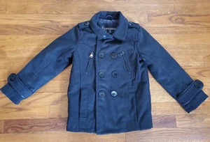 Urban Republic Gray Double Breasted Peacoat Youth Boys Size 7 - Picture 1 of 3