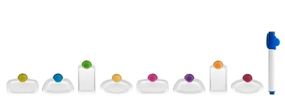 Juego de marcadores de bebida Trudeau de 9 piezas, multicolor Foto 1 de 2