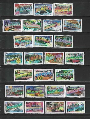 SCOTT  3561-3610  FULL SET OF 50 SINGLE STAMPS MNH TAKE A LQQK ! - Image 1 of 2