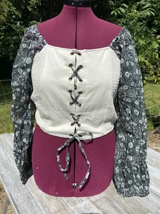 Anthropologie FOREVER THAT GIRL Women's NWT XLG Top Pheasant Shirt Blouse New - Picture 1 of 9