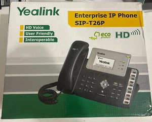 Fuente de alimentación integrable Yealink SIP-T26P Enterprise Ip Phone HD Voz IP PBX - Imagen 1 de 4