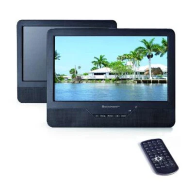 Soundmaster PDB1800 9" Twin Portabler DVD-Player Eingebauter Stereolautsprecher - Bild 1 von 2