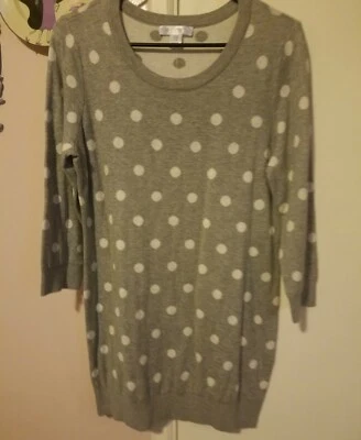 Motherhood maternity polka dot Sweater Tunic Medium  - Image 1 of 2