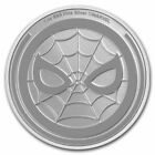 Spiderman 1 Unze 0,999 Silber Marvel Serie $ 2 Münze Avengers Hero in Kapsel 2023