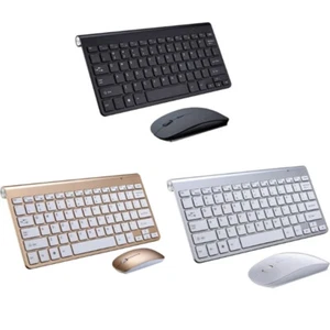 Wireless Keyboard and Mouse Combo, 2.4GHz Slim Quiet for For Windows, PC, Laptop - Picture 1 of 15