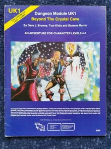TSR AD&D Original 1983 Dungeon Module UK1 Beyond the Crystal Cave 9066 VG+ - Picture 1 of 1