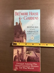 Vintage Biltmore House & Gardens Brochure In Asheville, NC B41 - Picture 1 of 9