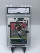Garrett Wilson 2022 Panini Donruss New York Jets Rated Rookie Card Gem Mint 10!