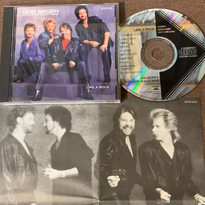 BOB SEGER Like A Rock JAPAN CD CP32-5128 1A1 TO INSERT Black Triangle 1986 issue - Image 1 of 4
