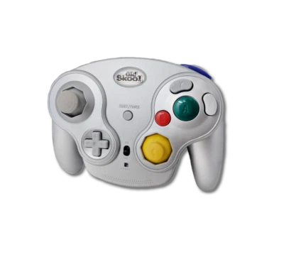 Old Skool Falcon GC Wireless Controller for Nintendo Game Cube NGC - Silver - Image 1 of 4