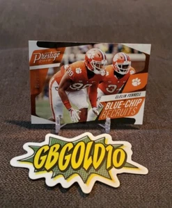 2019 Prestige Blue Chip Recruits Xtra Points Bronze /25 Clelin Ferrell Rookie RC - Picture 1 of 3