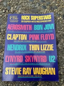 Hal Leonard 1989 Rock Superstars 20 Super Hits Sheet Music Book Guitar Tab - Imagen 1 de 2