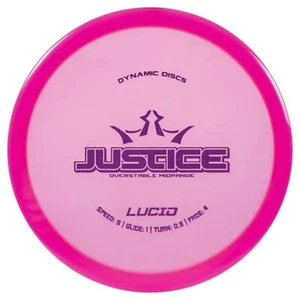 Dynamic Discs Justice - Lucid Plastic - Overstable Beaded Disc Golf Midrange - Picture 1 of 3