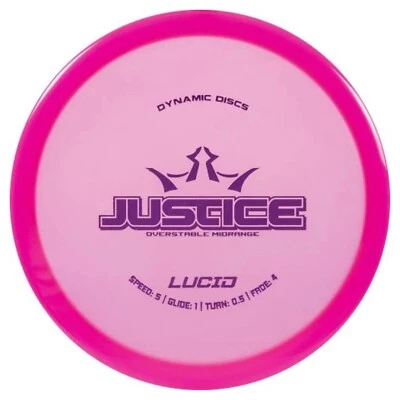 Dynamic Discs Justice - Lucid Plastic - Overstable Beaded Disc Golf Midrange - Image 1 of 3